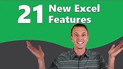 All The New Excel Features You Need To Know From 2021