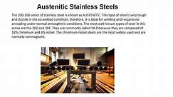 Introduction to Stainless Steel Metallurgy