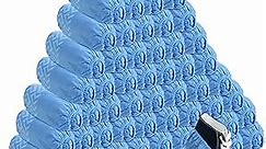 600 Pack (300 Pairs) Disposable Boot Shoe Covers Non Slip Thick Extra Booties for Shoes Covers Durable Boot Covers for Men Women Virtually Most Shoes, Blue