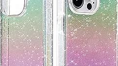 LONLI Hue - for iPhone 15 Case - Rainbow Stardust Glitter - [10FT Drop Protection] - Cute, Unique and Aesthetic Shockproof Cover for Women, Girls (2023)