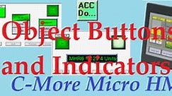 C-More Micro HMI Object Buttons and Indicators