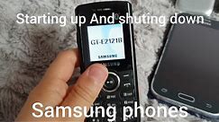 Starting up And shuting down Samsung phones
