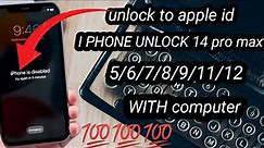 How To Remove iPhone X/11/12/13/14/15 Passcode (NO DATA LOSING) Without Pc,iTunes,Apple iD ( 2024 )😎