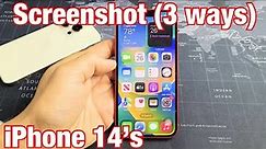 iPhone 14's: How to Take Screenshot (3 ways)