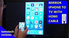 How To Connect iPhone to TV With HDMI Cable