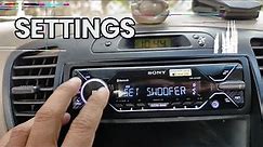 Sony DSX-A416BT Bluetooth Car Stereo Settings - Get the best Sound