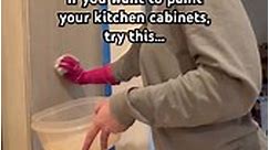 Painting kitchen cabinets without sanding. Try this. #homerenovation #diy #sahm #kitchencabinets | Flipping Gorgeous
