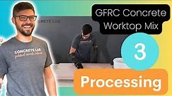 GFRC Worktop Mix - Part 3 - Processing The Concrete with Etch & Clean