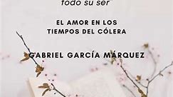 Círculo Editorial Azteca on Instagram: "Hoy te compartimos una frase sobre el amor del libro “El amor en los tiempos del cólera”, escrito por Gabriel García Márquez. 💘⏳📚"