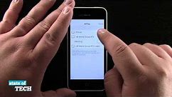 iPhone 5C Quick Tips - How to Access Control Center