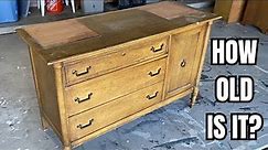 Dramatic Transformation Of An Old Hutch Into A Stunning Sideboard. How Old Is It?