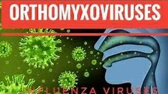 Orthomyxoviruses (Influenza)- causes,transmission, pathogenesis, symptoms, diagnosis & prevention