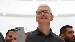 Apple stock falls after cautious outlook overshadows record iPhone quarter