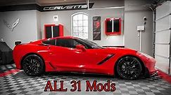 From Bland to Grand! C7 Corvette With 31 MODS!!