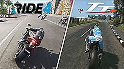 Best Moto Game in 2023?? - RIDE 4 vs TT Isle Of Man Ride on the Edge 3