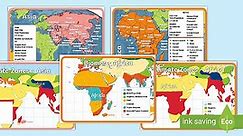 World Continents Fact File, Biomes and Climate