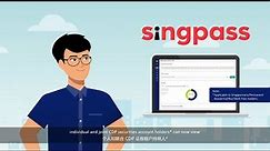 Greater convenience in accessing your CDP portfolio(s) and e-statements using Singpass