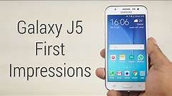 Galaxy J5 - Hands On & First Impressions!