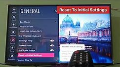 LG Smart TV | How to Factory Reset Back to Default Settings LG Smart TV | LG Smart TV reset |