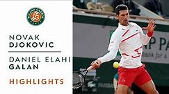 Novak Djokovic vs Daniel Elahi Galan - Round 3 Highlights | Roland-Garros 2020