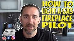 How to light a gas fireplace pilot