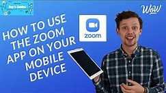 Guy's Guides for Seniors: How to use the Zoom App on your Mobile Device