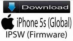 Download iPhone 5s (Global) Firmware | IPSW (Flash File|iOS) For Update Apple Device