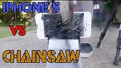 iPhone 5 vs Chainsaw: Destruction Test