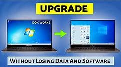 How To Upgrade Windows 7 to Windows 10 For Free!! Without Losing Data (Easiest Way)