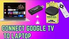 How to connect ONN 4K STREAMING device to Laptop using OBS Studio