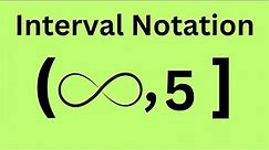 Interval Notation Explained