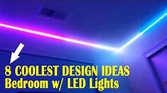 Top 8 Bedroom With Led Lights | Room Lighting Interior Design | Bedroom Home Decor Ideas