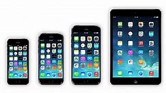 Comparatif iPhone 6 : les deux versions du produit face à l'iPhone 5S et à l'iPad Mini