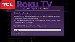 How To Fix TCL Roku Tv NOT CONNECTING TO INTERNET Error Code | 014.50
