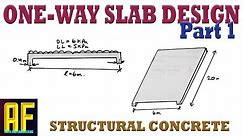 One-Way Concrete Slab Design Part 1 - Concept Explained and Minimum Slab Thickness - Canadian Code