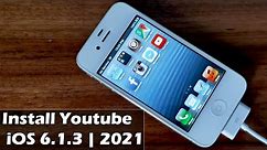 How to Install Youtube iOS 6.1.3 | 2021 ( Update File Install Youtube Fix Connection Error)