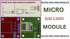 HOW TO CREATE MICRO SIM CARD MODULE SCHEMATIC & PCB DESIGN FOR PROTEUS SOFTWAR.