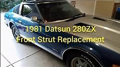 Datsun 280ZX front strut removal and replacement
