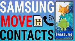 Samsung - Copy Contacts From Sim To Phone