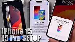How To Set Up The iPhone 15 Pro Max Tutorial - iPhone 15 Setup Guide