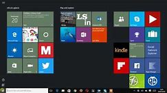 Setting start full screen mode in Windows 10
