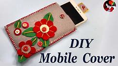 DIY Felt Phone Case | Easy Handmade Felt Mobile Pouch @artisanpallet