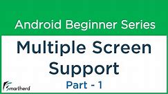 #38 Android Tutorial: Multiple Screen Support - 1 - Make your Android App: Part - 5