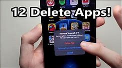 iPhone 12 How to DELETE Apps (Easy)