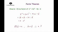 Factor Theorem - Corbettmaths