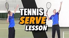Tennis Serve Lesson for Beginners - How To Hit a Serve