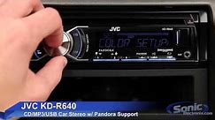 JVC KD-R640 Car Stereo | iPod & iPhone Ready w/ Pandora Support
