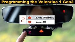 How to Manually Program your Valentine 1 Gen2