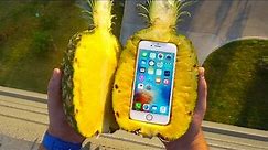 Can a Pineapple Protect iPhone 6s From Extreme 100 FT Drop Test? - GizmoSlip