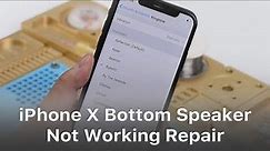 iPhone X Bottom Speaker Not Working Repair - Pseudo Soldering
